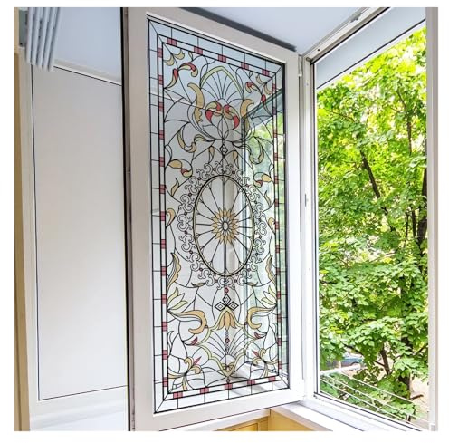 Pellicola Oscurante Vetri Finestre Pellicola For La Privacy Delle Finestre Decalcomanie In Vetro Colorato In Vinile Decorativo 3D Adesivi For Finestre Adesivi Statici Decorazione For Finestre Della Cu