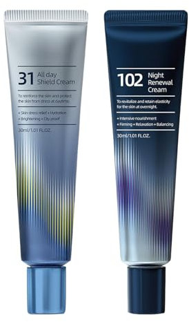 Dermacycle -Programm Alltag Und Nachtcreme, Nahrhafte Gesichtslotion, Tagesfeuchtigkeitscreme, Tiefe Feuchtigkeit, Sichere Formel, 40 Mlx2 Für Trockene, Ölige, Empfindliche Haut,