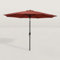 JJ. Parasol droit rond inclinable Juanito Ø300 cm Parasol droit Ø3 m Ouverture avec manivelle Toile professionnelle 240g/m2 renforcée résistante aux UV Vert olive