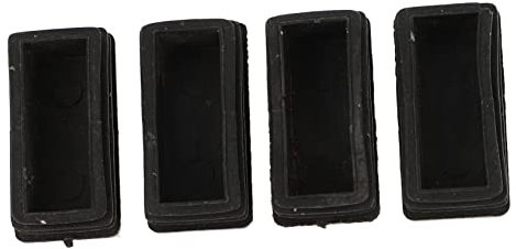 SEWOART 4 Stück Rutschfeste Leiterfußmatten Aus Gummi Leiterfußschutzhüllen Für Teleskopleitern Verschleißfeste Leiterfußpolster Bodenschutz Stabilisierend Universell Einsetzbar