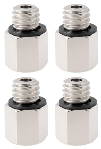 VGOL 4 Stück M5x0.8 Innengewinde auf M6x1.0 Außengewinde Adapter M-6N-B5 für Fahrräder Wasserschlauch Sprinkleranlage 13x8x5mm