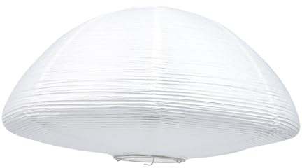 Weißer Papierlampenschirm für Deckenleuchte, Weiches Licht | Einfache Montage, Augenschonend, Metallgestell, Passend für Wohnzimmer und Schlafzimmer