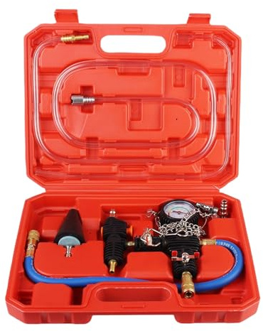 Cooling System Pressure Tool Kit, Coolant Vacuum Refill Kit, Leakage Detector Gauge Refill Tool For Garage Repair Truck Car Vehicle Automotive Fluid Management