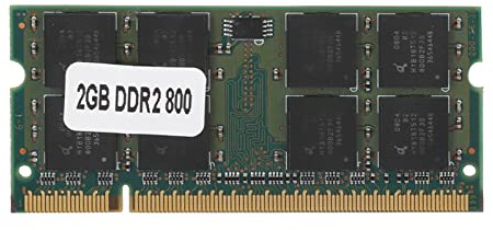 Memoria per notebook DDR2 da 2 GB 800 MHz, PC2-6400 RAM per/laptop, SODIMM DDR2 ad alte prestazioni da 200 pin con funzionamento stabile e grande capacità