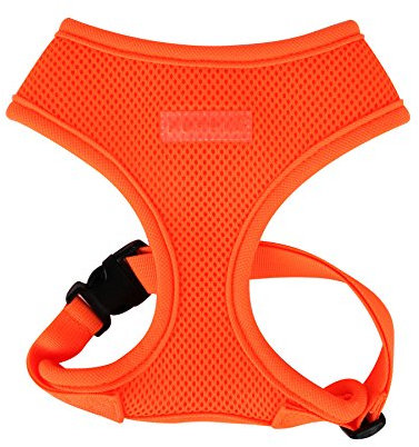 Puppia Hundegeschirr in Neonfarben - Hochwertig und Komfortabel - Auch als Welpengeschirr verwendbar, Orange, XS, PAPA-AC1325-OR-XS