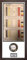 Kwik Picture Framing Ltd Golf Ball Display Case Hole In One White Mount - Mahagony Frame