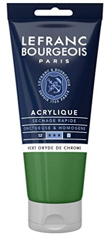 Lefranc Bourgeois Acrylique Fine Tube 80ml Vert Oxyde De Chrome