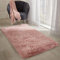Sienna Blush Pink Rug for Living Room, Super Soft Anti-Slip Small Rugs for Bedroom Modern Fluffy Shaggy Area Rug Thick Pile Non-Shedding Floor Carpet, 80 x 150cm