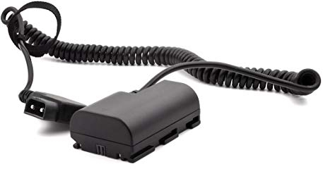 PATONA (9402) LP-E6 LP-E6N Dummy Akku D-Tap - Netzteil Netzadapter Ladegerät Koppler Adapter D-Tap mit Federkabel …