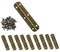 Brass Vintage Mini Hinge Furniture Cabinet Drawer Door Hinges Decorative Cabinet Jewelry Box Hinges 10PCS Vintage Box Hinges 65 x 15mm with 60Pcs Screws (Bronze Colour)