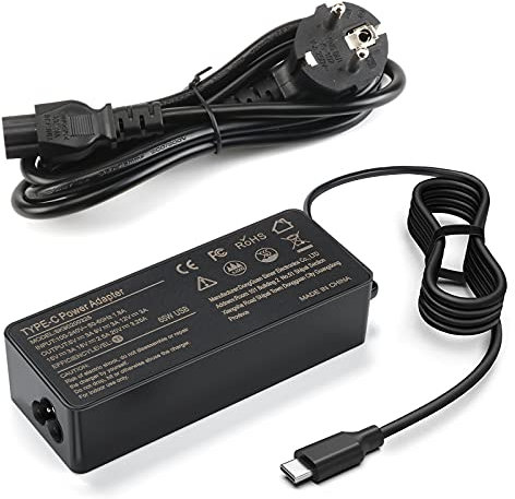 Laptop Ladekabel für USB C Netzteil 65W Lenovo ThinkPad T14 T14s T15 T16 L13 L15 L14 X13 E14 E15 E16 Gen 1 2 3 4 5 6, P14s P15s P52s P53s P51s T480 T480s T490 Yoga C740 C940 720 Ladegerät Adapter
