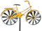 DanDiBo Gartenstecker Metall Fahrrad XL 160 cm Gelb 96101 Shabby Windspiel Windrad Wetterfest Gartendeko Garten Gartenstab Bodenstecker