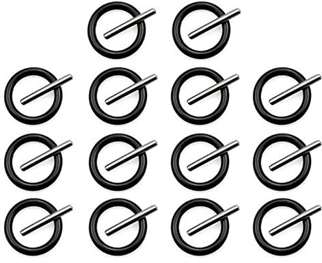 NITAIUN 28 Stücke O-Ring und Stift, 4 mm Federring und 3 x 25mm Kraft-Sicherungsstift, für Schlagschrauber, Satz Ring & Stift für Kraftnuss, Nitrilkautschuk O-Ringe Dichtung (14 Paare)