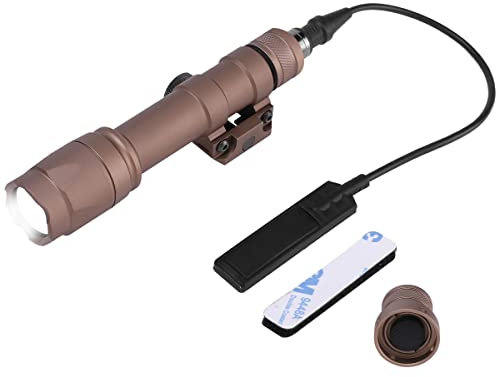 Phoking M600C Mlok Flashlight LED White Light Tactical Light with Pressure Switch Tan