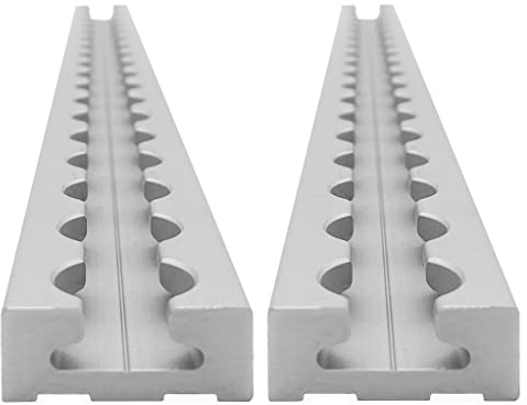 lasiprofi Airlineschiene eckig: 34 x 13 mm, 1.500 mm, 3er Set | Zurrschiene | 150 cm | kompatibel mit Fittingen | Silber eloxiert | für Transporter, Wohnwagen, Sprinter UVM. | Aluminium | 1,5 m