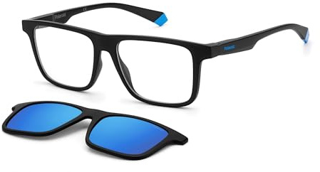 POLAROID Brille PLD 2131/CS Größe 55-16 mm Matte Schwarz Blau polarisiert