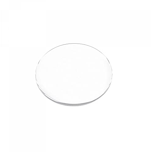 sourcing map 23mm Diámetro Reloj Cristal Zafiro Cristal Lente, Redondo Plano 1mm Grosor Reemplazo Piezas para Relojero Reparación Transparente