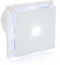 STERR White Bathroom Fan 6 inches / 150 mm with LED + TIMER - Extractor Fan - Glass Front - Modern Look - BFS150LT - 25 W