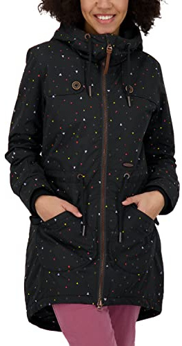 Alife & Kickin Damen Charlotteak B Coat Wintermantel Damenjacke Warm Gefüttert XS-XXL, Moonless, M EU