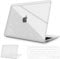 NPUOLS Hülle für MacBook Air 13 Zoll Hülle 2021 2020 2019 2018 Modell A2337(M1) A2179 A1932,Dünne Sbeständige Schutzhülle und Ultradünner TPU EU Tastaturabdeckung (A2337/A2179)，Glitzer Klar