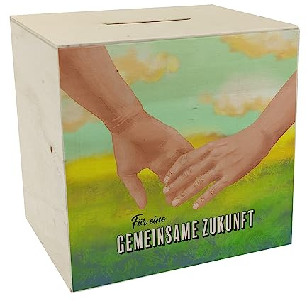 Für eine gemeinsame Zukunft Spardose aus Holz EIN Romantisches Sparschwein für Paare zur Hochzeit als Sparhilfe für eine gemeinsame Zukunft als kleine Liebeserklärung
