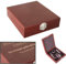 LucaHome - Set de accesorios sommelier con caja de madera para vino - Incluye sacacorchos, corta capsulas, tapón y anillo de goteo - Ideal para regalo (Estuche 4 accesorios personalizado)