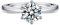 SNORSO Damenring aus Sterling-Silber 925 mit kubischem Zirkonia, verstellbarer offener Ring, Verlobungsring, Ehering, Geburtstag, Hochzeit, Versprechen, Damenschmuck, Cubic Zirkonia