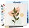 Figured'Art Mini Peinture par Numéro Adulte 20x20cm avec cadre Plante 4 - Petit Format Kit de Loisir Créatif DIY Numéro d'Art Complet
