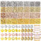 JOISHOP 1700PCS Gold Spacer Beads Bracelet Making Kit, 7 Styles Gold Silver Star Spacer Loose Beads for Bracelet Jewelry Making Crafts for Teen Girls Adults (3mm-7mm)
