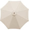 XQZMD Toile de rechange pour parasol de jardin, terrasse avec 6/8 baleines, 2,7 m/3 m, Beige - 3 m, 8 baleines, 3 m 8 Rippen