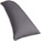 Traumreiter Seitenschläferkissen mit Bezug Baumwolle, Memory Foam Kissen Visco Gel Professional für Seitenschläfer, ca. 140x40 langes Lagerungskissen Erwachsene Side Sleeper Body Pillow (Graphit Grau)