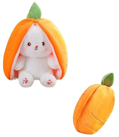 Lebenistgut Osterhase Plüschtier, Hase Kuscheltier Plüschtiere, Osterhase Kuscheltier, Karotte Plüsch, Hasen Verstecken Und Suchen Ausgestopftes Spielzeug Geburtstagsgeschenk, Karotte, 18 cm