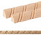 ben+camilla.com Ornament Leiste Holz für Möbel in 12 x 12 x 1000 mm | 2-er Set = 2 Meter | SB-281 Viertelstab mit 3D Spirale Buche | Zierprofile Friesenleiste Wandleiste Profilleiste