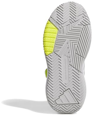 adidas Unisex Kinder OWNTHEGAME 3.0 Shoes, FTWR White/Grey Two/solar Slime, 35 1/2 EU