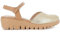 Sandalia de diario con correa y piel cuña fly y pala piel dorado para: Mujer color: Dorado talla: 37