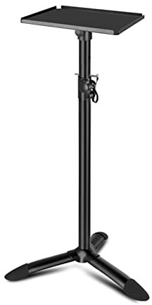 Soporte de Altavoz Soporte de altavoz, soporte de bandeja grande Universal, soporte de pie de monitoreo de Audio de 10 pulgadas, soporte de Audio HIFI giratorio y de elevación Universal Soporte Altavo