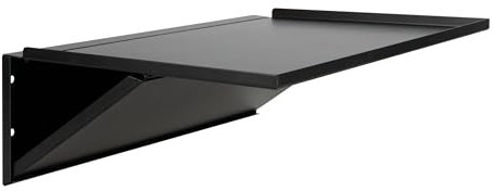 Iron Forge Tools Universal Tool Box Side Cabinet Shelf - 16x12 in. Folding Tool Cart Accessories Side Tray, Toolbox Accessories for Major Brands - Black Powder-Coated Steel, Includes Mounting Hardware