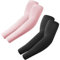 fuinloth 2 Paare Gaming Arm Sleeves, Arm Stulpen Armschoner für Damen/Herren, Volleyball Basketball Sport Ärmel Schwarz+Rosa