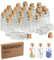 BLIENKREBY 30 x Petite Bouteille en Verre, 3ml Fiole en Verre, Mini Bouteille - Cadeau Mariage Fête Décoration, Mini Bocaux Bouchon avec Liège
