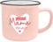 GRUSS & CO XL-Becher Motiv Mama | Lieblingsbecher aus Porzellan, Tasse mit Spruch, 55 cl, mit Geschenkbanderole | Geschenk für Mama, Muttertag | 74170