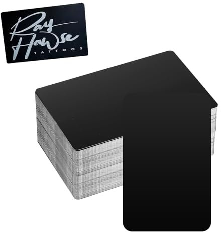 100 Stück NFC Karten Schwarz Wiederbeschreibbare NFC Tags NTAG Metallkarten Blanko Schwarz Aluminium Visitenkarten Lasergravur 8.6x5.4cm 0.21mm Dicke DIY Karten& & Verkaufspunkte