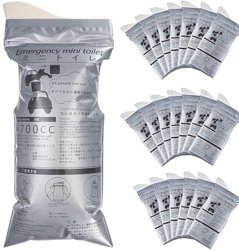 BIZOI 15 Stück 700ml Urinbeutel für Unterwegs Frauen/Männer, Tragbares Urinal für Unterwegs, Notfalltoiletten fürs Auto für Männer, Frauen, Kinder, Notfall-Pinkelbeutel für Auto Stau, Outdoor Reisen