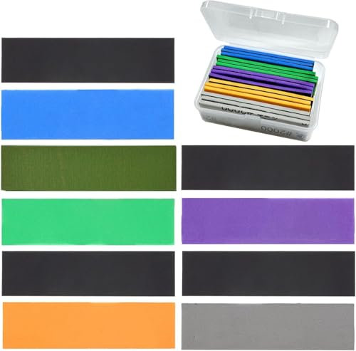 KEWAYO Spugna Abrasiva Multiuso per Modellismo e Hobby Blocco Levigatura Manuale Impermeabile e Riutilizzabile Carta Vetrata Grana 800/1000/1200/1500/2000 15 Fogli Professionali