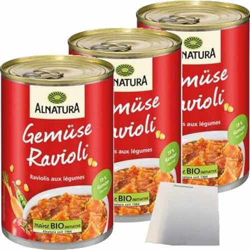 usy Bundle für Alnatura Gemüseravioli 3er Pack (3x400g Dose) + usy Block