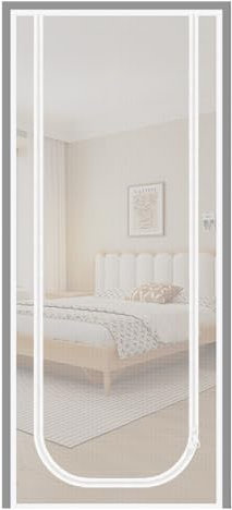 Moustiquaire pour chat – Porte en maille – 80 x 200 cm – Panneau en maille anti-fuite avec fermeture éclair – Ventilation respirante – Pour chambre à coucher, cuisine, terrasse, porte, balcon