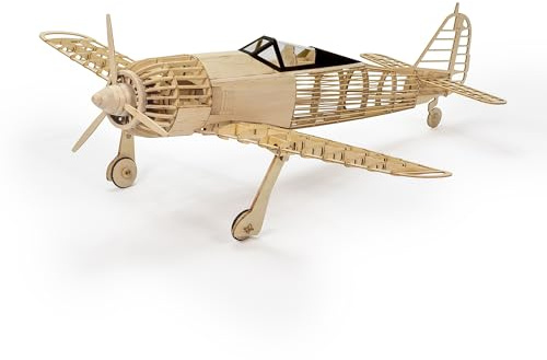 Viloyaga FW-190A Holz 3D Flugzeug Puzzle 1:25 Laser Cut Balsaholz Modell Flugzeug Kits zum Bauen für Erwachsene, Holzmodelle Flugzeug Puzzles für Heimdekoration Geburtstagsgeschenk