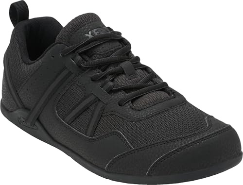 Xero Shoes Prio Men's Barefoot Shoes Running Shoes for Men, Zero Drop, Minimalist, Wide Toe Box, Lightweight Workout Footwear Black, Size 5.5 UK