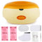 AYITOO Bain De Paraffine Avec Accessoires Professions, Bain De Cire Pour Mains et Pieds avec 900g Cire, 2.7L Appareil bain de paraffine 200W Pour les Personnes âgées Salon de Beauté Orange