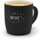 printplanet® - Kaffeebecher mit eigenem Text graviert - SoftTouch Tasse mit Wunschtext - Matt-gummierte Oberfläche - Farbe Schwarz - Motiv: Herzchen