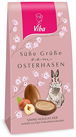 Viba Nougat Ei, Edelvollmilch-Schokolade (Sahne Nougat, 114 g)